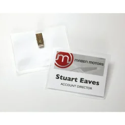 Avery Customizable Name Badges With Clips, Rectangle, 74541, 3