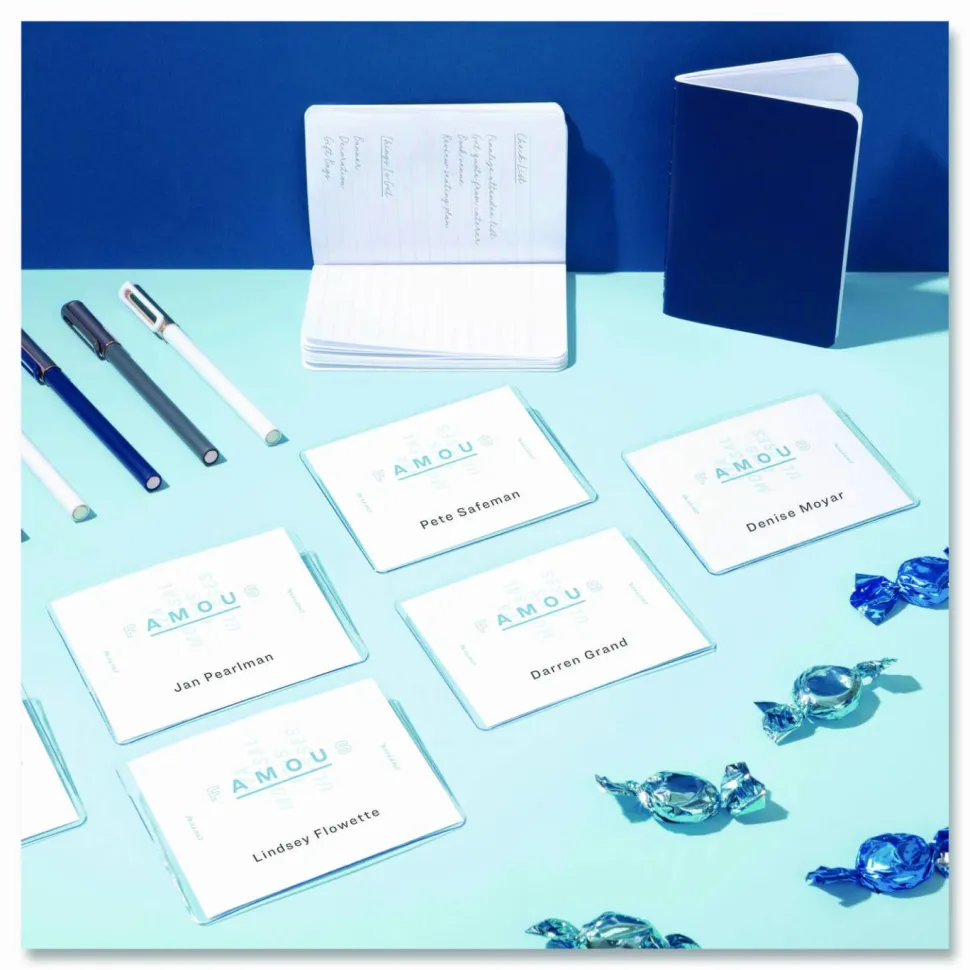 Avery Customizable Name Badges With Magnets, Rectangle, 8780, 3" x 4", White, Pack Of 24