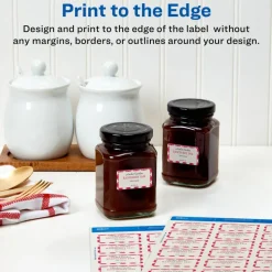 Avery Dissolvable Labels, 4224, Rectangle, 1 1/4
