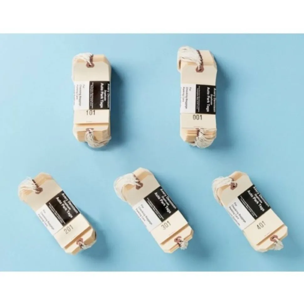 Avery Duplicate Auto Park Tags, Strung, 4 3/4" x 2 3/8", Manila, Box Of 500