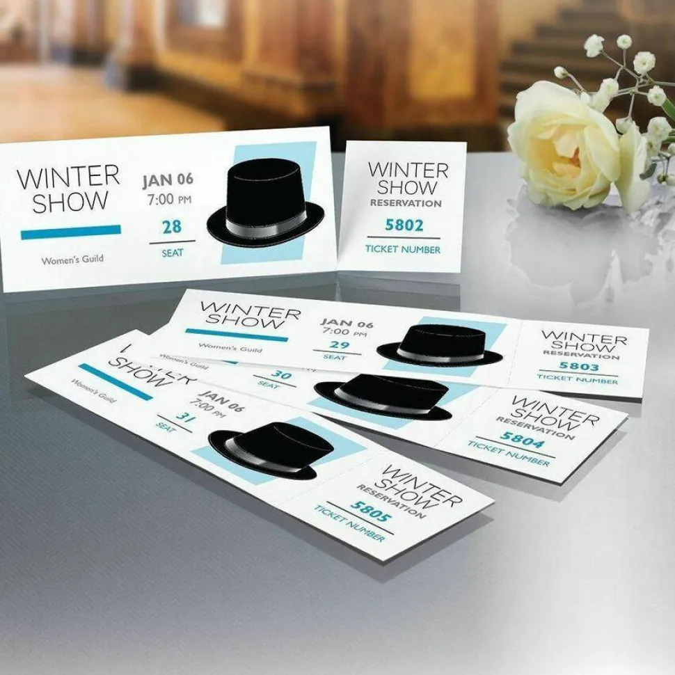 Avery Event Tickets with Tear-Away Stubs