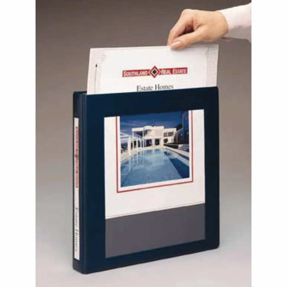 Avery Framed View Heavy-Duty Binders, 3 Rings, 1" Capacity, 11 x 8.5, Black