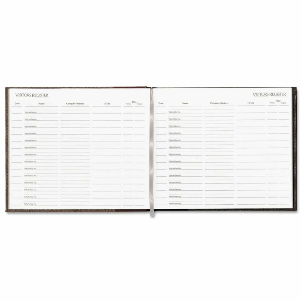 Avery Hardcover Visitor Register, 10 1/2" x 8", Burgundy