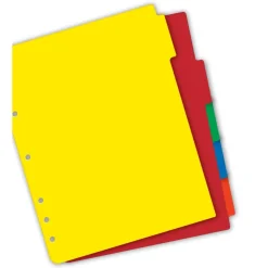 Avery Heavy Duty Plastic Dividers With White Tab Labels, 8 1/2