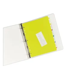Avery Heavy Duty Plastic Dividers With White Tab Labels, 8 1/2