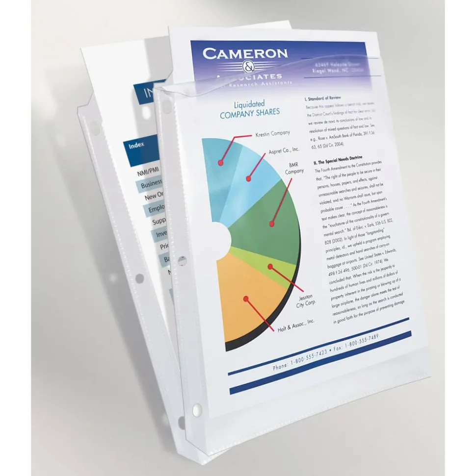 Avery Heavyweight Easy Load Sheet Protectors, 8-1/2" x 11", Diamond Clear, 25 Document Protectors