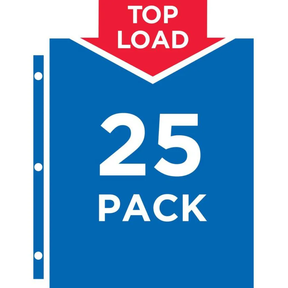 Avery Heavyweight Easy Load Sheet Protectors, 8-1/2" x 11", Diamond Clear, 25 Document Protectors
