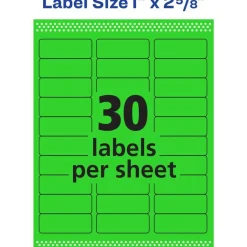 Avery High-Visibility Permanent Laser ID Labels, 5971, 1
