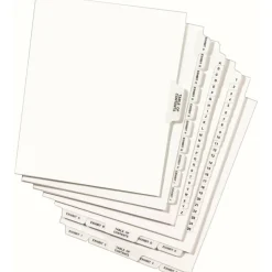 Avery Individual Legal Exhibit Dividers, Avery Style, #2, Side Tab, Letter Size, Pack Of 25