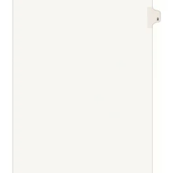 Avery Individual Legal Exhibit Dividers, Avery Style, #2, Side Tab, Letter Size, Pack Of 25