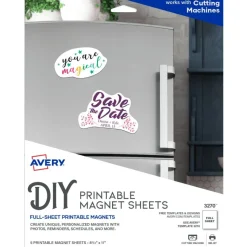 Avery Inkjet Magnet Sheets, 8 1/2" x 11", Pack Of 5 Sheets