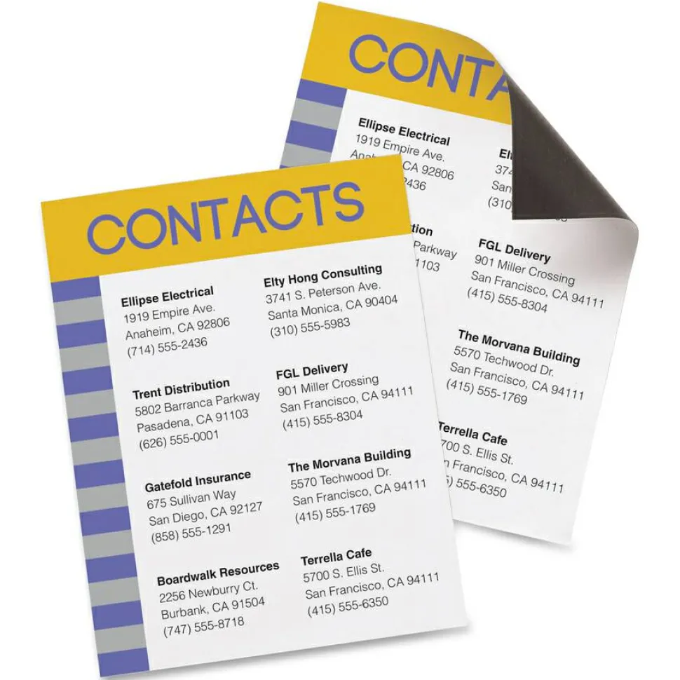 Avery Inkjet Magnet Sheets, 8 1/2" x 11", Pack Of 5 Sheets