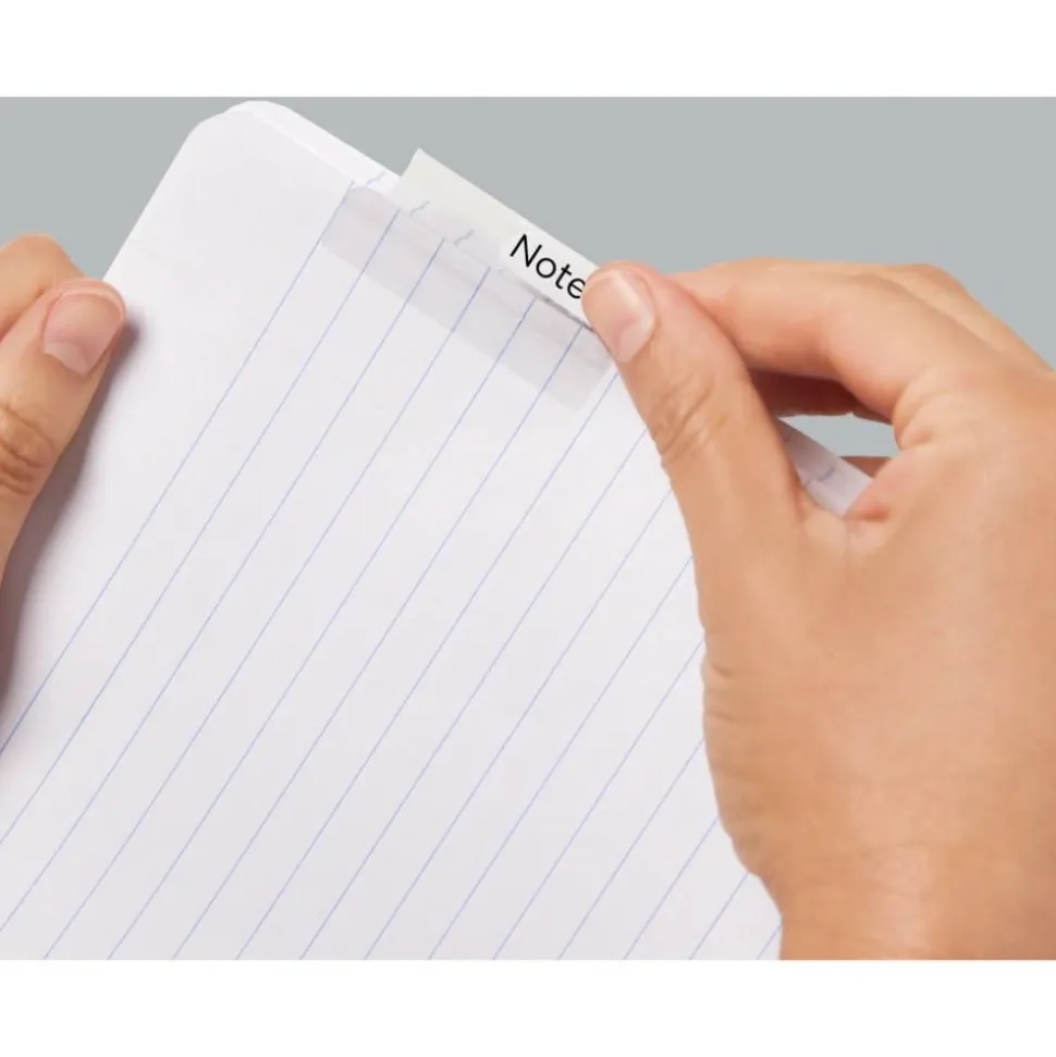 Avery Insertable Self-Adhesive Index Tabs With Printable Inserts, 1.5", Clear, Pack Of 25