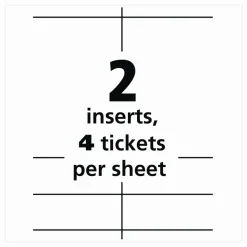 Avery Lanyard-Style Badge Holder w/Laser/Inkjet Inserts, Top Load, 4.25 x 6, WE, 75/PK