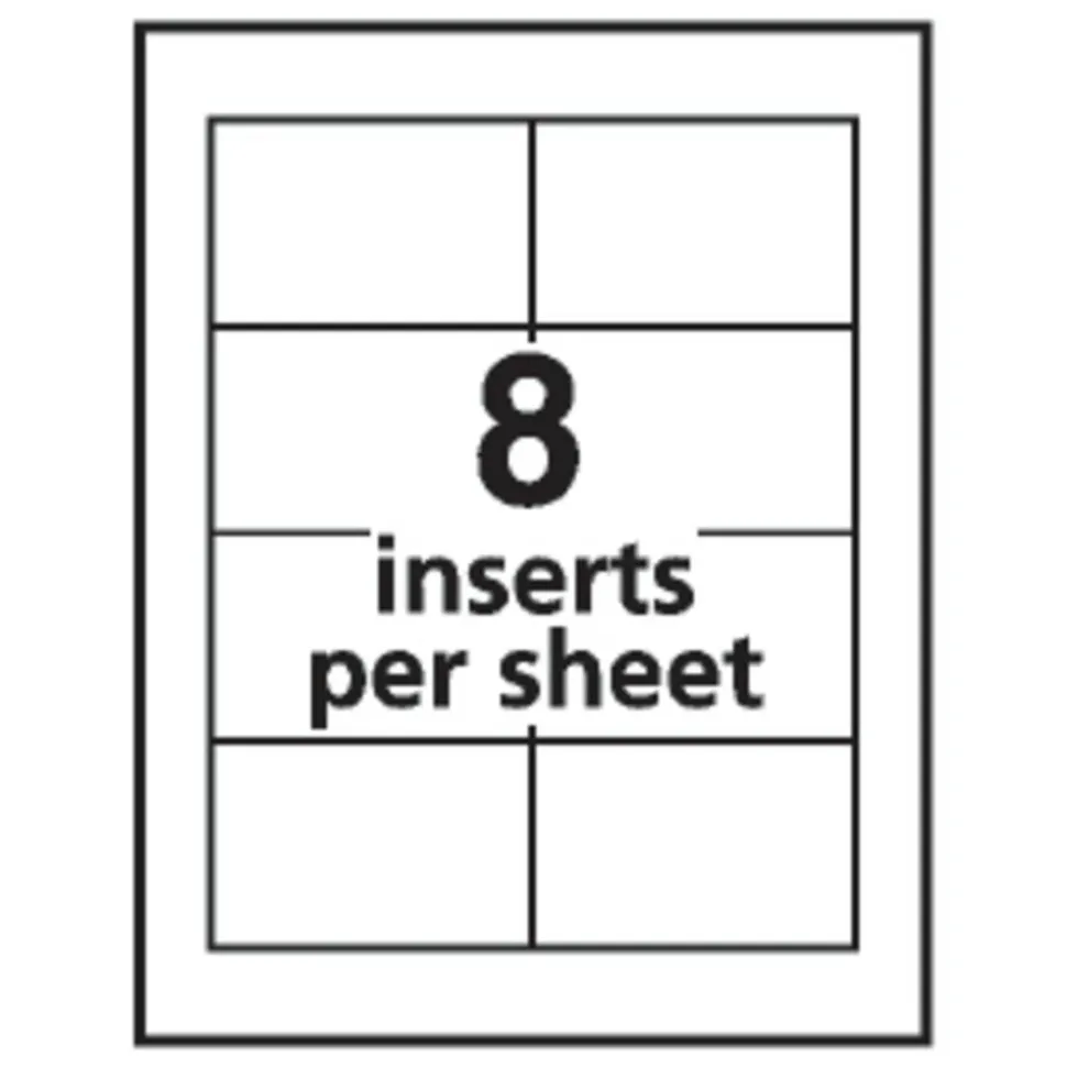 Avery Laser Name Badge Inserts, 2 1/4" x 3 1/2", 5390, Box Of 400
