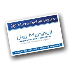 Avery Laser Name Badge Inserts, 2 1/4