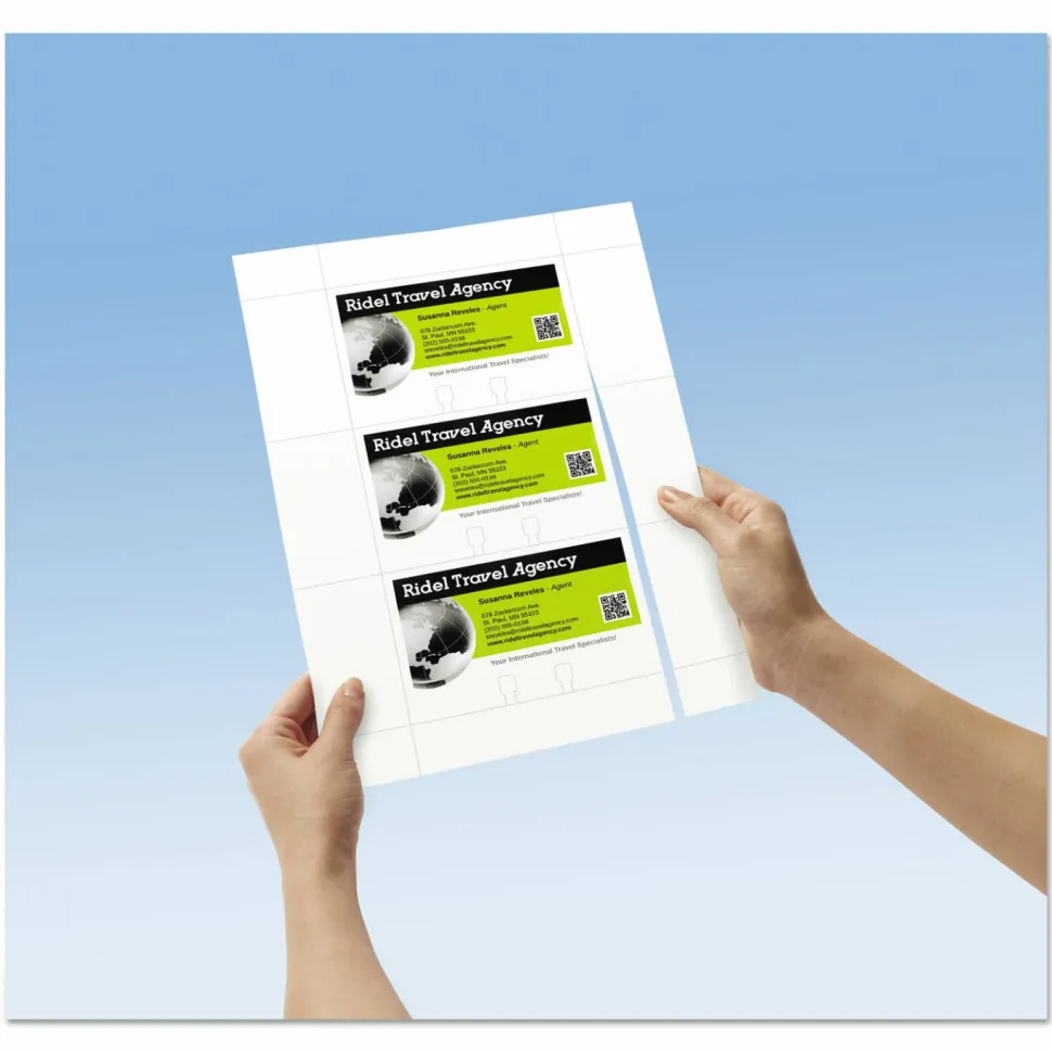 Avery Laser Rotary Cards, 3" x 5", Box Of 150