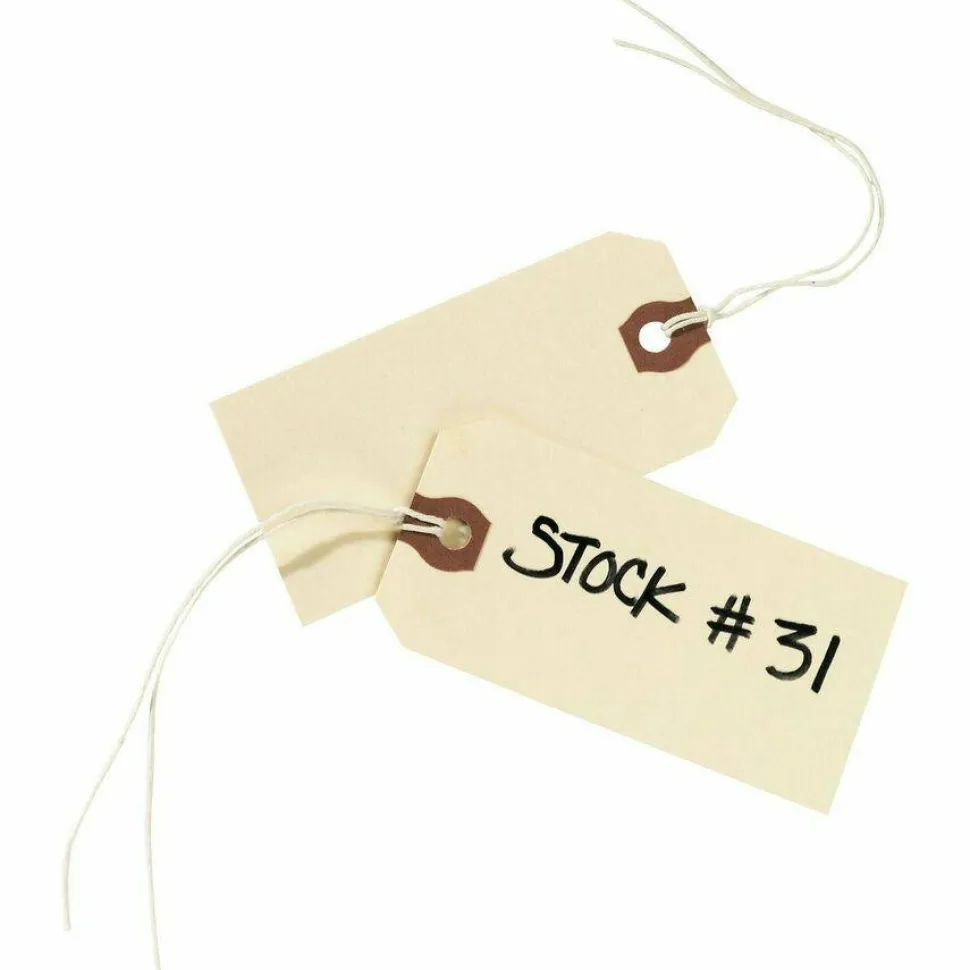 Avery Manila "G" Shipping Tags - 6.20" Length x 3.13" Width - Rectangular - String Fastener - 1000 / Box - Manila