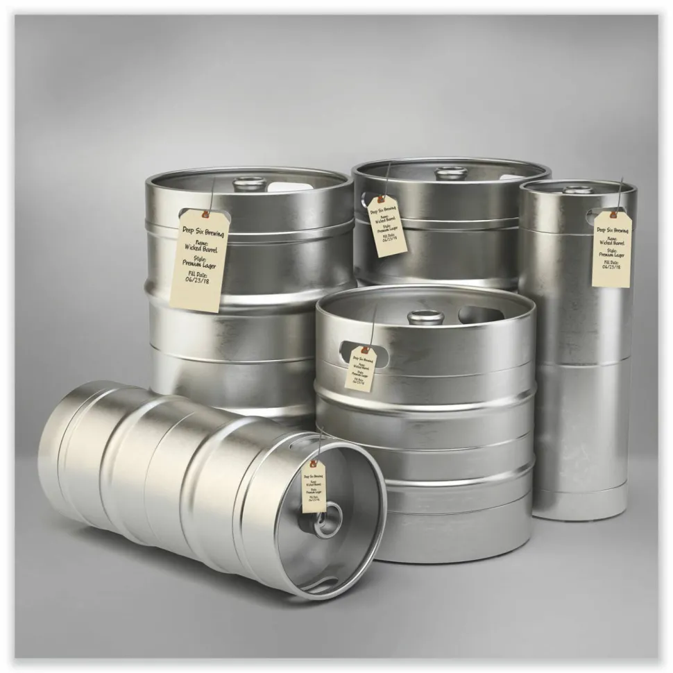 Avery Manila "G" Shipping Tags - 4.25" Length x 2.12" Width - Rectangular - Wire Fastener - 1000 / Box - Manila