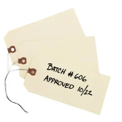 Avery Manila "G" Shipping Tags - 6.25" Length x 3.13" Width - Rectangular - Wire Fastener - 1000 / Box - Manila