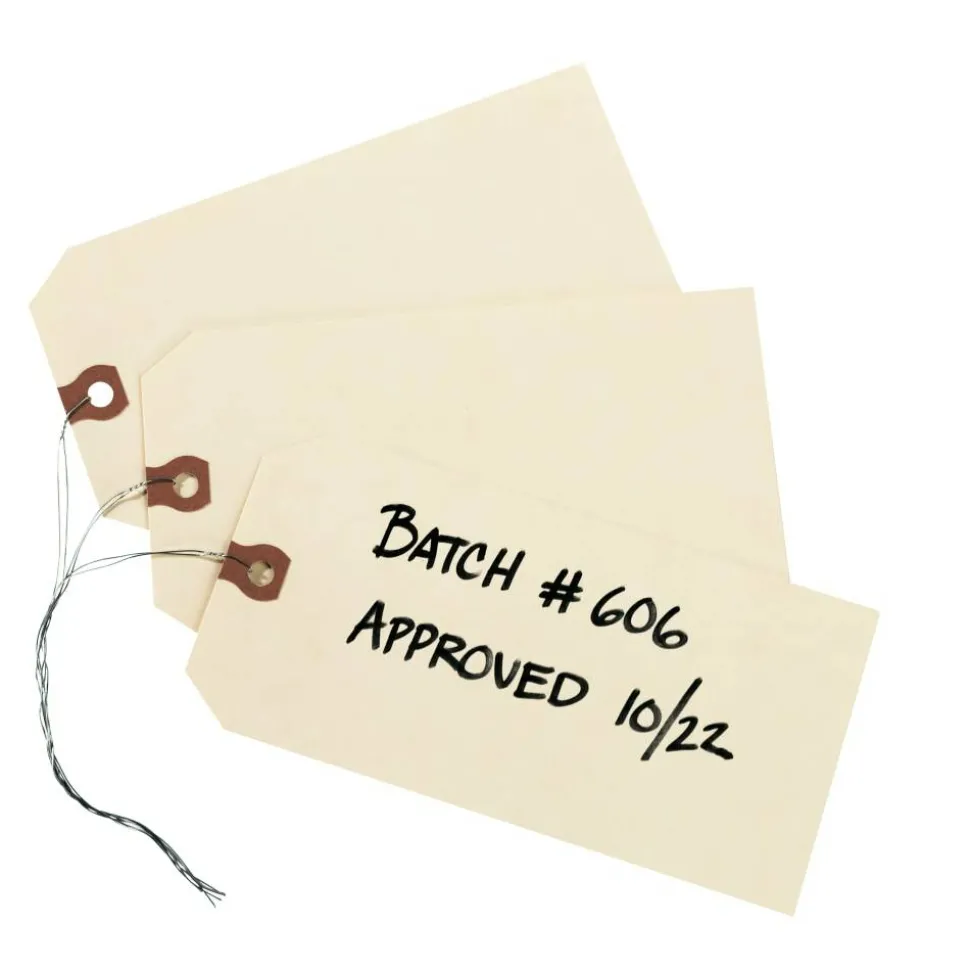 Avery Manila "G" Shipping Tags - 6.25" Length x 3.13" Width - Rectangular - Wire Fastener - 1000 / Box - Manila
