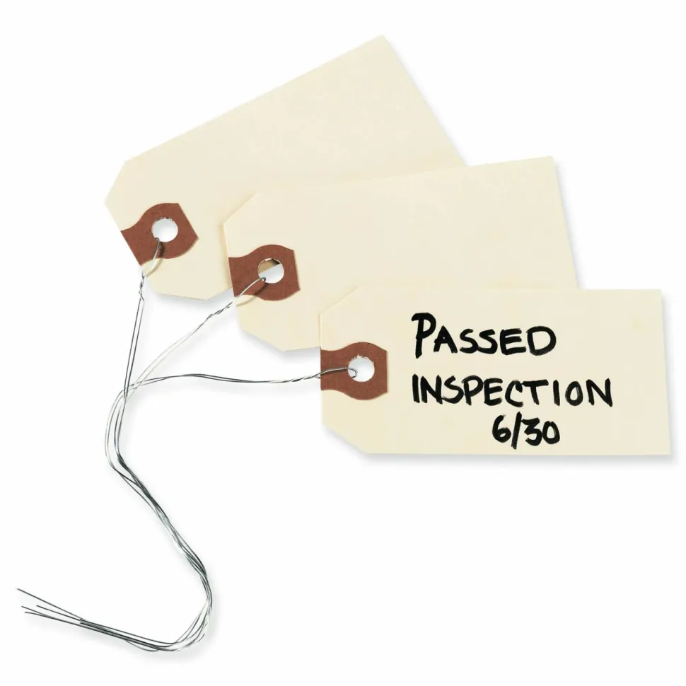 Avery Manila "G" Shipping Tags - 6.25" Length x 3.13" Width - Rectangular - Wire Fastener - 1000 / Box - Manila
