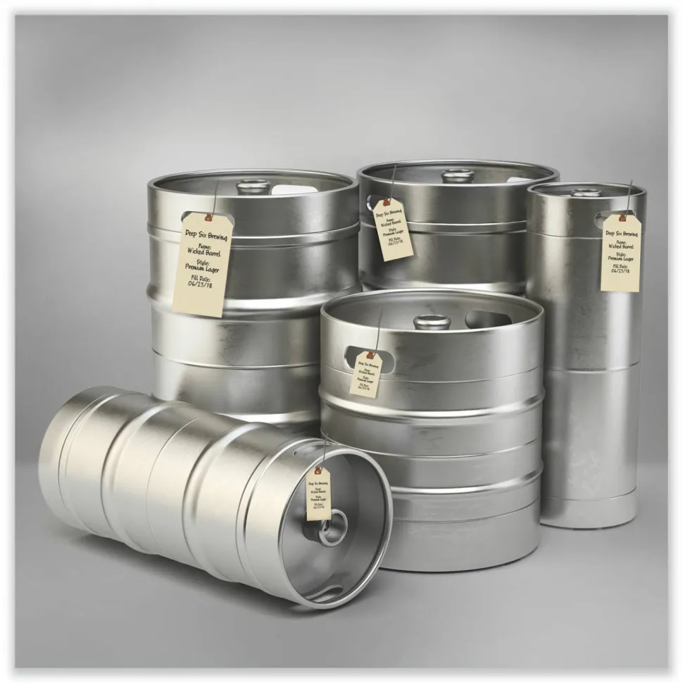 Avery Manila "G" Shipping Tags - 6.25" Length x 3.13" Width - Rectangular - Wire Fastener - 1000 / Box - Manila