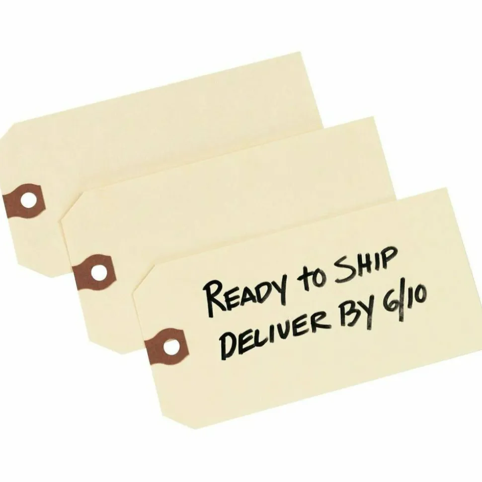 Avery Manila "G" Shipping Tags - 5.20" Length x 2.62" Width - Rectangular - 1000 / Box - Manila
