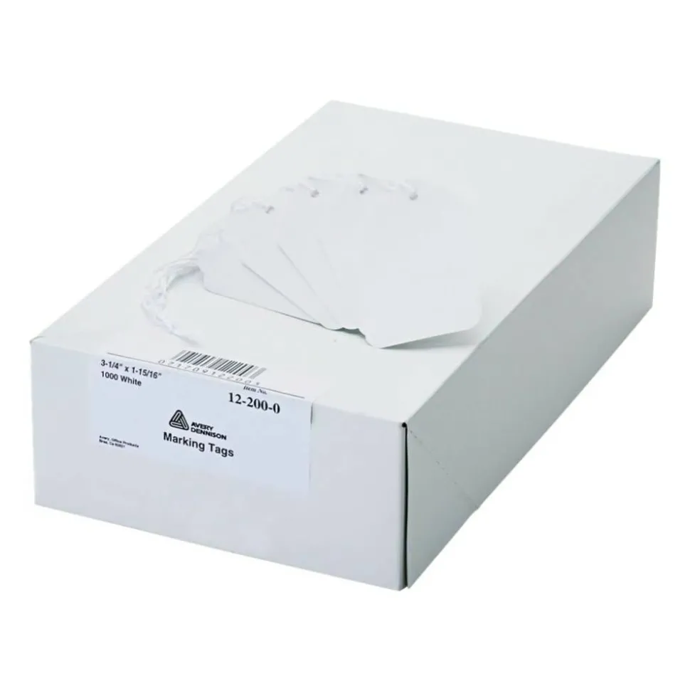 Avery Marking Tags, 3 1/2" x 2", White, Pack Of 1,000