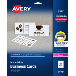 Avery Microperforated Business Cards with Sure Feed(R) Technology