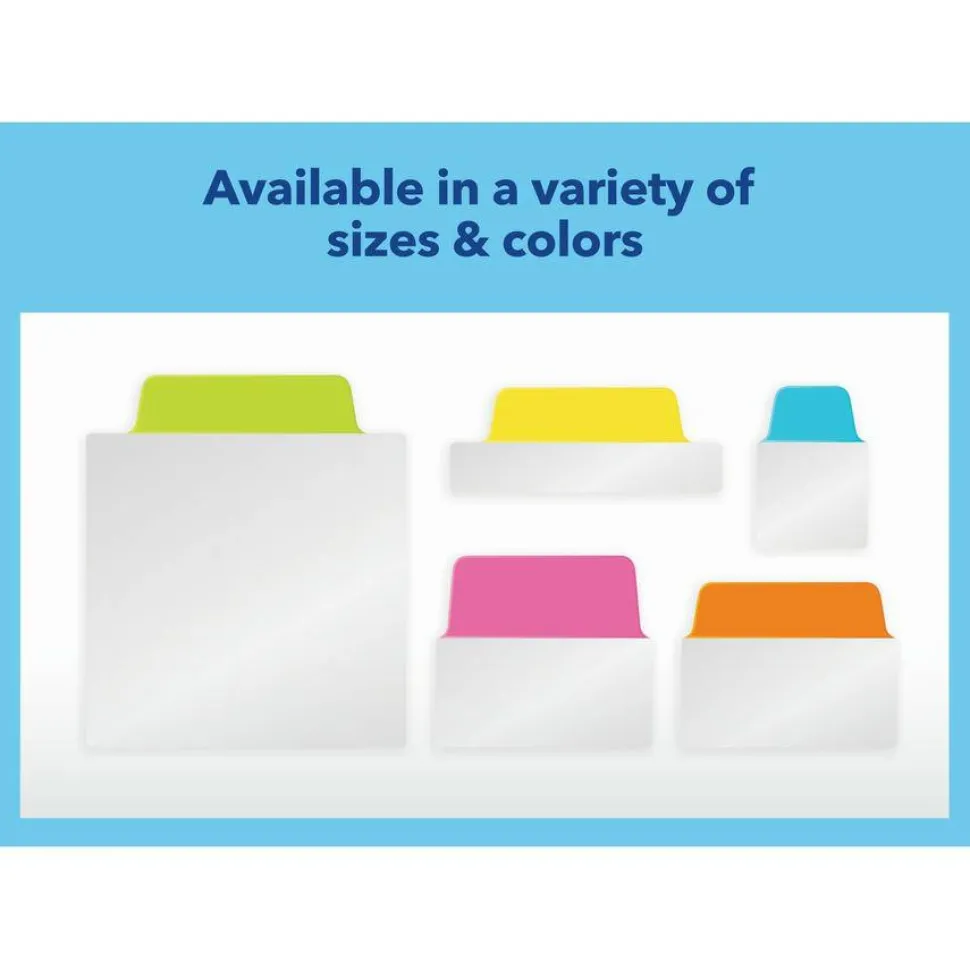 Avery Mini Ultra Tabs, 1" x 1.5", Assorted Neon, Set Of 80 Repositionable Tabs