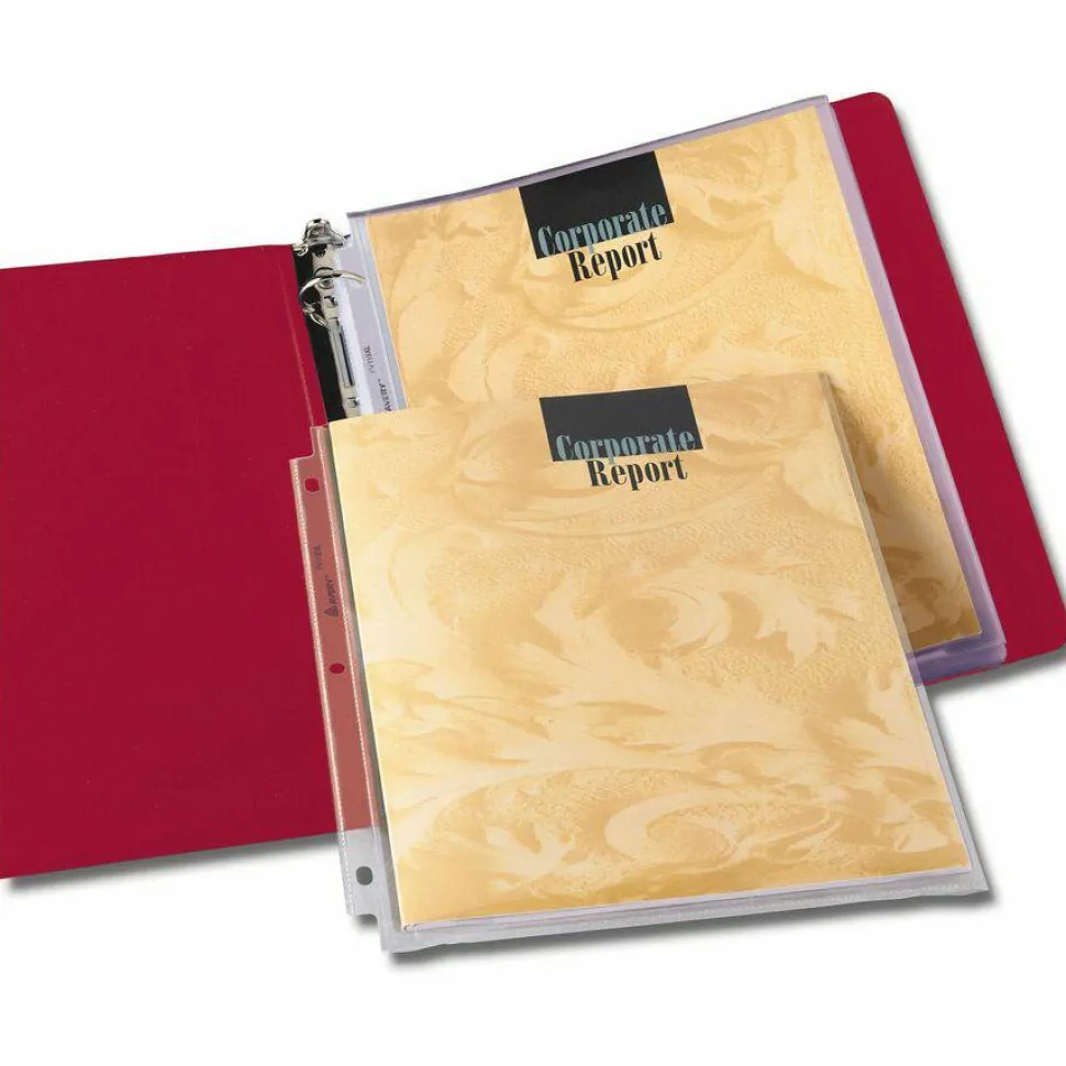 Avery Multi-Page Capacity Sheet Protectors, 8 1/2" x 11", Top Loading, Pack Of 25