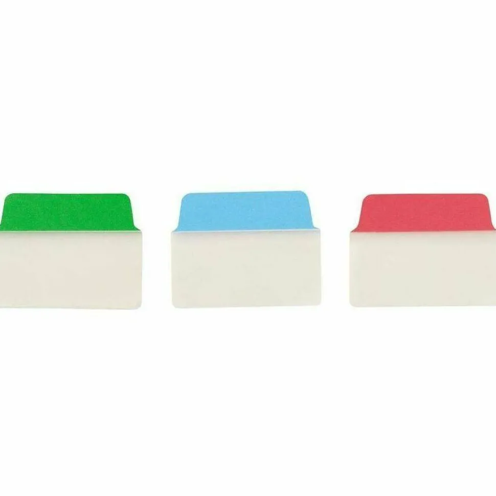 Avery Multiuse Ultra Tabs, 2-Side Writable, 2" x 1.5", Red/Blue/Green, Pack Of 48 Repositionable Tabs
