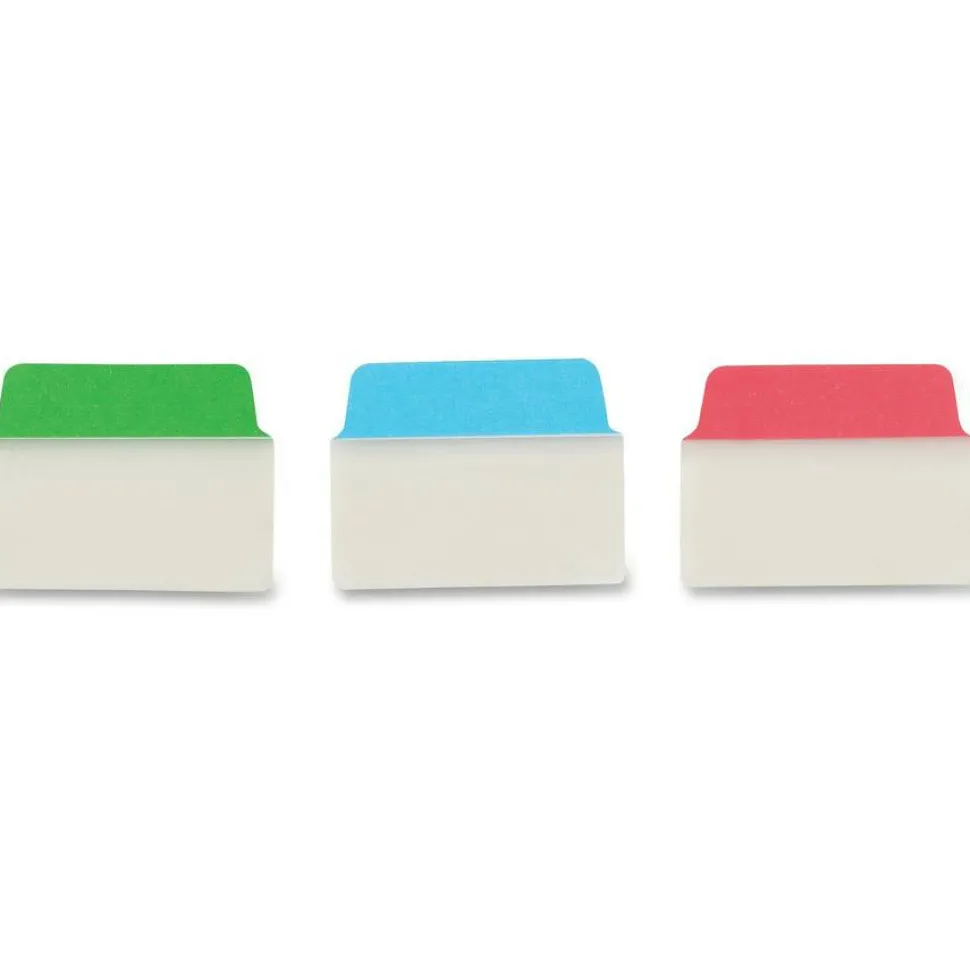 Avery Multiuse Ultra Tabs, 2-Side Writable, 2" x 1.5", Red/Blue/Green, Pack Of 48 Repositionable Tabs