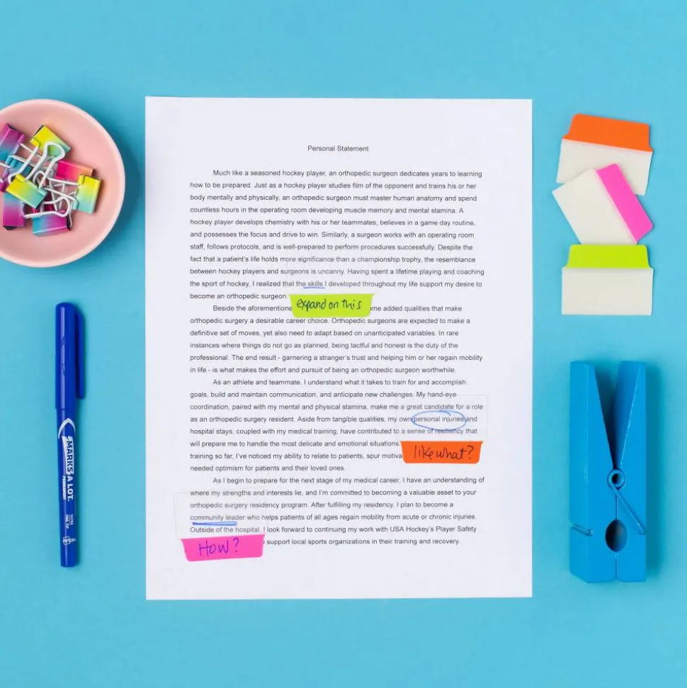 Avery Multiuse Ultra Tabs, 2-Side Writable, 2" x 1.5", Neon Pink/Green/Orange, Pack Of 48 Repositionable Tabs