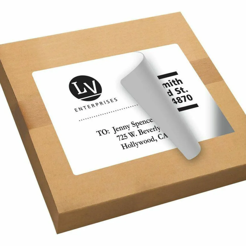 Avery Permanent Full-Sheet Labels, 5165, Laser, 8 1/2" x 11", White, Box Of 100