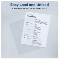 Avery Plastic Document Sleeves, 8 1/2
