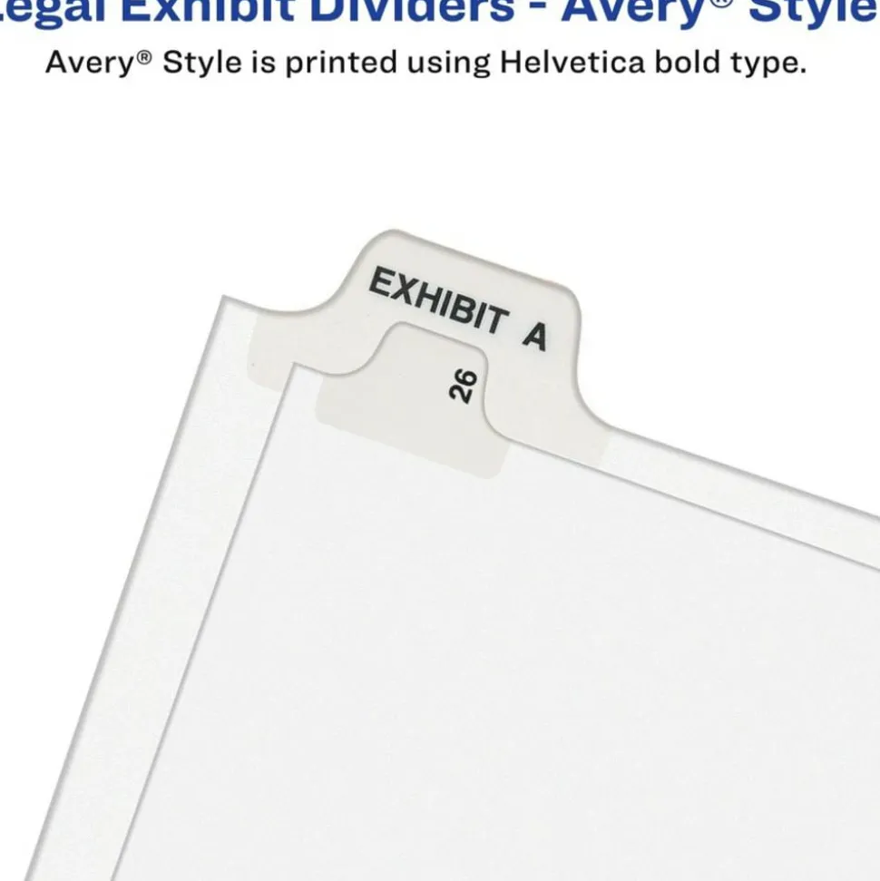 Avery Premium Collated Legal Dividers Avery Style, Side-Tab, 51-75 & Table Of Contents, 8-1/2" x 11"