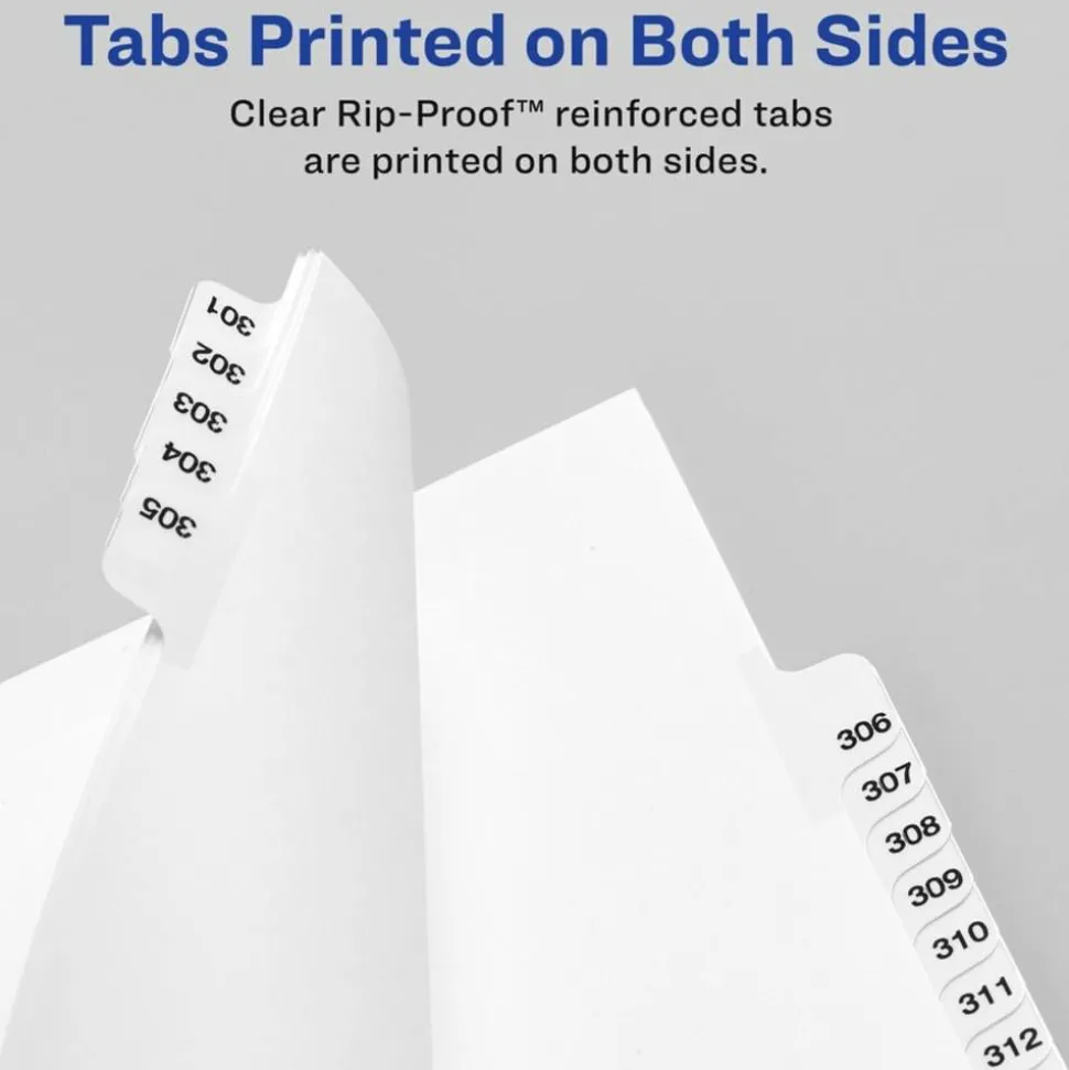 Avery Premium Collated Legal Dividers Avery Style, Side-Tab, 51-75 & Table Of Contents, 8-1/2" x 11"