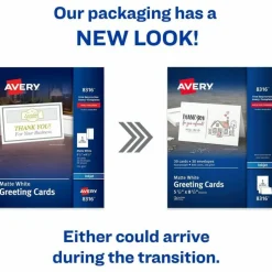 Avery Printable Greeting Cards With Envelopes, Half-Fold, 5.5
