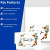 Avery Printable Greeting Cards, Half-Fold, 5.5" x 8.5", Matte White, 20 Blank Cards With Envelopes