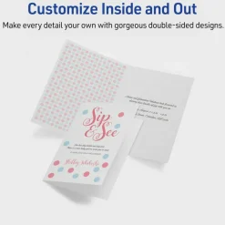Avery Printable Greeting Cards, Half-Fold, 5.5
