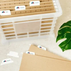 Avery Printable Hanging File Folder Tabs, 1/5 Cut, White, Pack of 90 (5567)