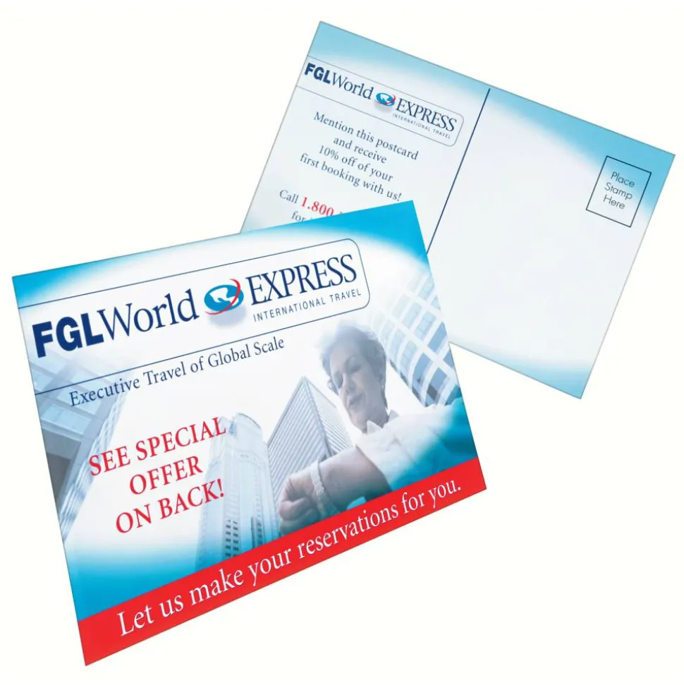 Avery Printable Postcards With Sure Feed Technology, 4" x 6", White, 80 Blank Postcards