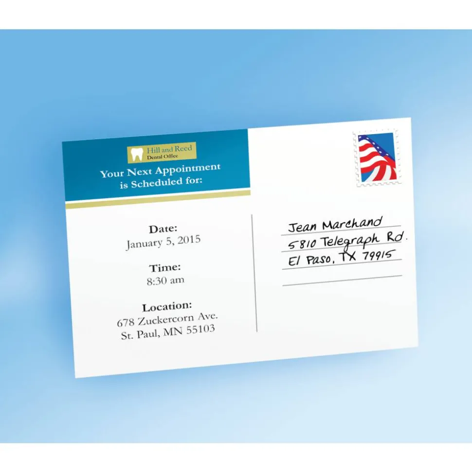 Avery Printable Postcards With Sure Feed Technology, 4" x 6", White, 80 Blank Postcards