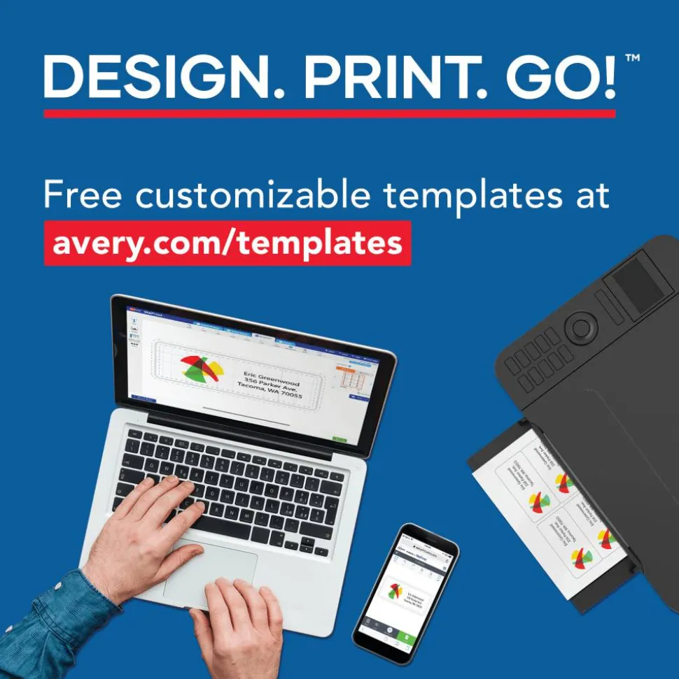 Avery Printable Postcards With Sure Feed Technology, 4" x 6", White, 80 Blank Postcards