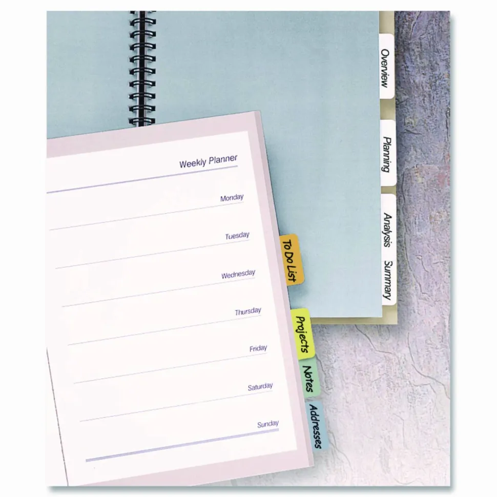Avery Printable Self-Adhesive Tabs 16281, 1-1/4" x 1", 96 Tabs