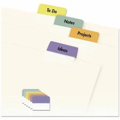 Avery Printable Self-Adhesive Tabs, Multicolor, Pack Of 80