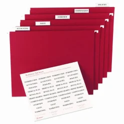 Avery Printable Tab Inserts For Hanging File Folders, 1/5 Cut For 2