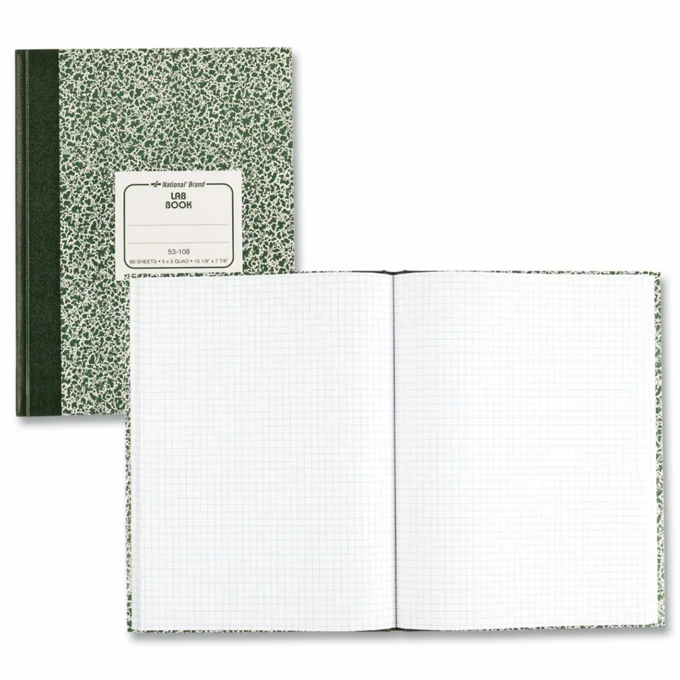 Avery Quadrille Laboratory Notebook, 7 7/8" x 10 1/4", Quadrille Ruled, 60 Sheets